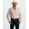 Tempco Mens El Vikingo Button Down Long Sleeve Shirt Cream/Brown - TMVKBTLS-415