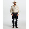 Tempco Mens El Vikingo Button Down Long Sleeve Shirt Light Yellow - TMVKBTLS-416