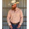 Tempco Mens El Vikingo Button Down Long Sleeve Shirt Pink Geo - TMVKBTLS-412