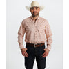 Tempco Mens El Vikingo Button Down Long Sleeve Shirt Pink Geo - TMVKBTLS-412