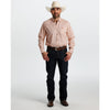 Tempco Mens El Vikingo Button Down Long Sleeve Shirt Pink Geo - TMVKBTLS-412