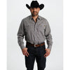 Tempco Mens El Vikingo Square Snap Long Sleeve Shirt Blue/Brown - TMVKSNLS-421