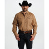 Tempco Mens El Vikingo Square Snap Long Sleeve Shirt Brown - TMVKSNLS-414
