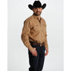 Tempco Mens El Vikingo Square Snap Long Sleeve Shirt Brown - TMVKSNLS-414