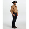 Tempco Mens El Vikingo Square Snap Long Sleeve Shirt Brown - TMVKSNLS-414