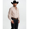 Tempco Mens El Vikingo Square Snap Long Sleeve Shirt Cream/Brown - TMVKSNLS-415
