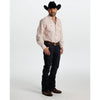 Tempco Mens El Vikingo Square Snap Long Sleeve Shirt Cream/Brown - TMVKSNLS-415