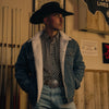 Tempco Mens Hank Sherpa Denim Jacket - TM9000