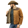 Tempco Mens Marlboro Faux Suede Shearling Jacket