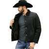 Tempco Mens Marlboro Shearling Suede Trucker Jacket - TM6002
