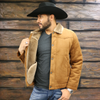 tempco mens marlboro faux sued shearling jacket