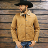 Tempco Mens Marlboro Shearling Suede Trucker Jacket - TM6002