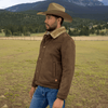 Tempco Mens Marlboro Faux Suede Shearling Jacket