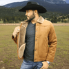 Tempco Mens Marlboro Faux Suede Shearling Jacket