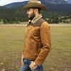 Tempco Mens Marlboro Shearling Suede Trucker Jacket