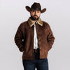 Tempco Mens Marlboro Shearling Suede Trucker Jacket