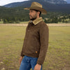 Tempco Mens Marlboro Shearling Suede Trucker Jacket