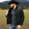 Tempco Mens Marlboro Shearling Suede Trucker Jacket