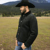 Tempco Mens Marlboro Shearling Suede Trucker Jacket
