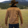 Tempco Mens Marlboro Shearling Suede Trucker Jacket