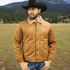 Tempco Mens Marlboro Shearling Suede Trucker Jacket