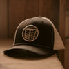 Tempco Mens Mesh Aztec Patch Cap Black/White - TC0001-BLK/WHT