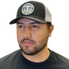 Tempco Mens Mesh Aztec Patch Cap Black/White - TC0001-BLK/WHT