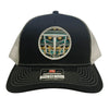 Tempco Mens Mesh Aztec Patch Cap Black/White - TC0001-BLK/WHT