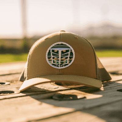 Tempco Mens Mesh Aztec Patch Cap Gold