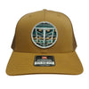 Tempco Mens Mesh Aztec Patch Cap Gold - TC0001-GLD
