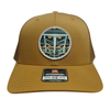 Tempco Mens Mesh Aztec Patch Cap Gold