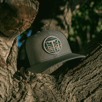 Tempco Mens Mesh Aztec Patch Cap Grey/Black