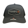 Tempco Mens Mesh Patch Cap Charcoal/Black