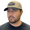 Tempco Mens Mesh Patch Cap Khaki/Black - TC0003-KHA/BLK