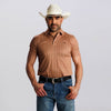 Tempco Mens Printed Short Sleeve Snap Polo Shirt Red/Multicolor - TMPRTPSS2714