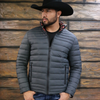 tempco mens ruidoso reversible puffer iron feather jacket