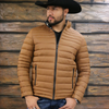 tempco mens ruidoso reversible puffer iron feather jacket