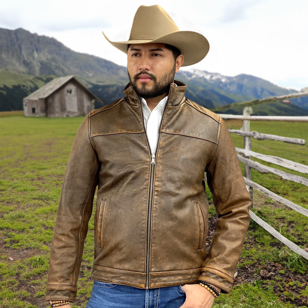 Tempco Mens Sawyer Leather Jacket - TM2808