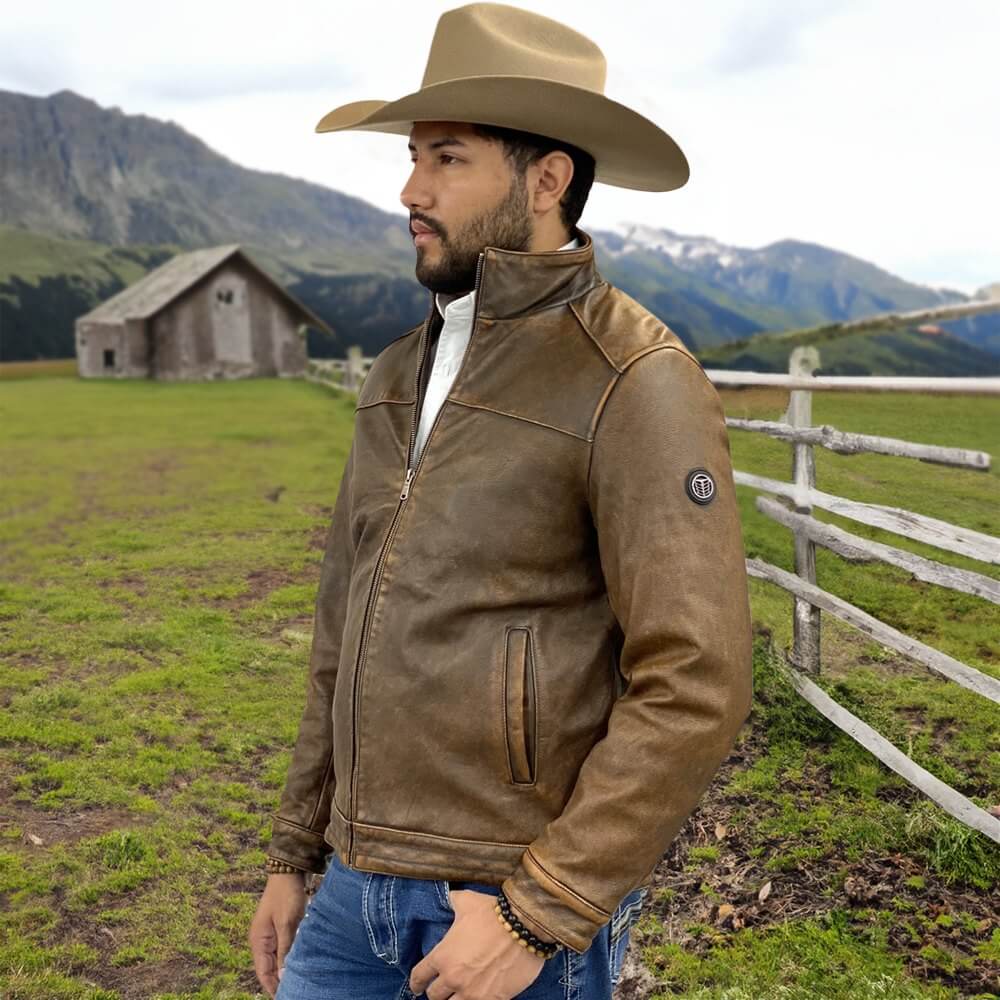 Tempco Mens Sawyer Leather Jacket - TM2808