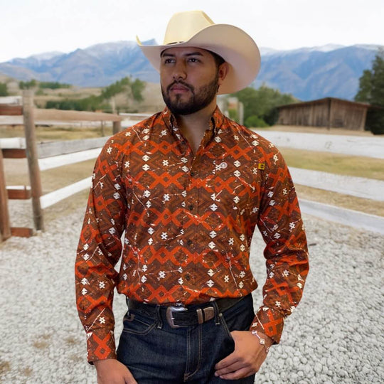 mens rust dress shirt Dress Shirt