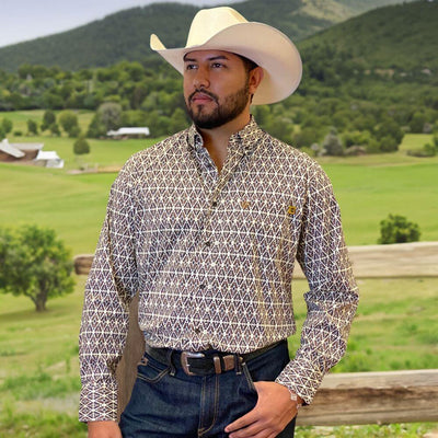 Tempco Mens Vikingo Button Down Long Sleeve Shirt