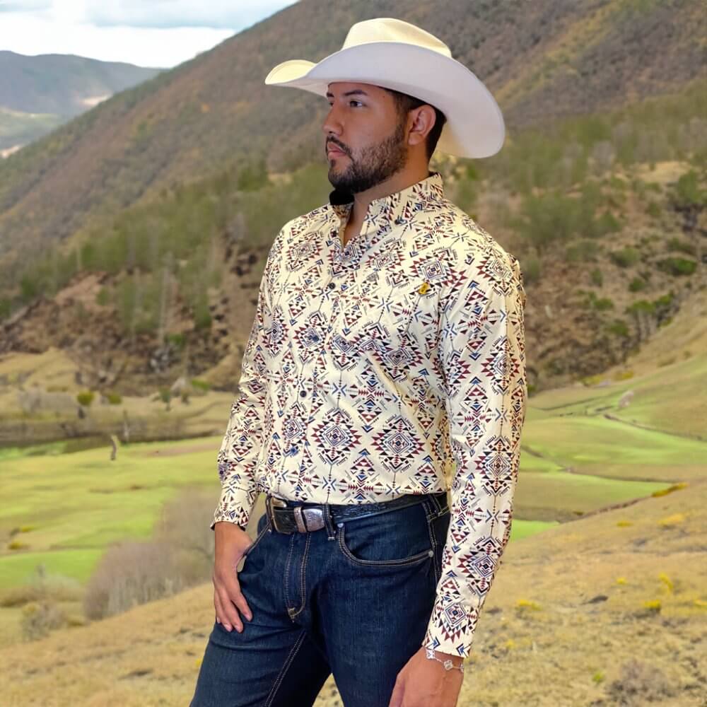 Tempco Mens Vikingo Button Down Long Sleeve Shirt