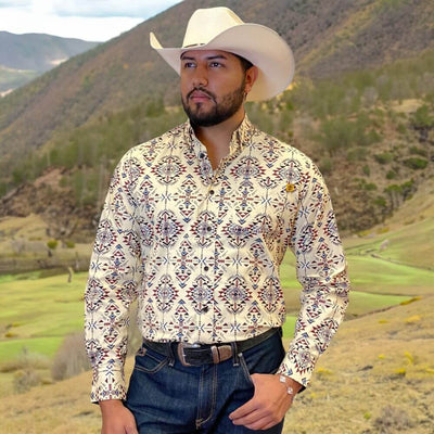 Tempco Mens Vikingo Button Down Long Sleeve Shirt