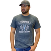 Tempco Mens Western Bones Short Sleeve T-Shirt Grey - WESTERNBONES