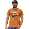 Tempco Mens Wild Horses Short Sleeve T-Shirt Orange - WILDHORSES