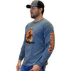 Tempco Mens Wild Soul Long Sleeve T-Shirt Grey - WILDSOUL