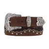 Tony Lama Womens Kaitlyn Krystal Belt Brown - C50499