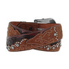 Tony Lama Womens Kaitlyn Krystal Belt Brown - C50499