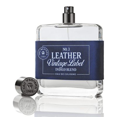 Tru Western Mens 3.4oz Vintage Label Indigo Blend No 3. Cologne