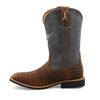 Twisted X Kids Western Top Hand Boots Chocolate & Dusty blue - YTH0017